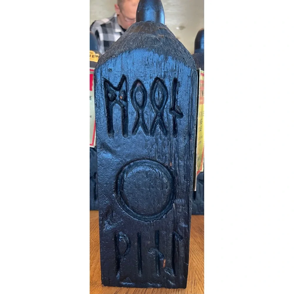 von Stiehl Winery‎ Authentic Rune Primitive Viking Bottle Monday Charred Wood